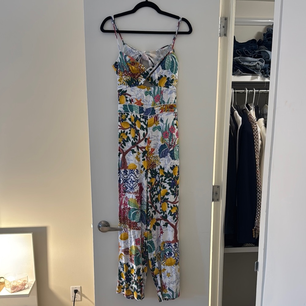 Anthropologie Maeve Lemon Jumpsuit